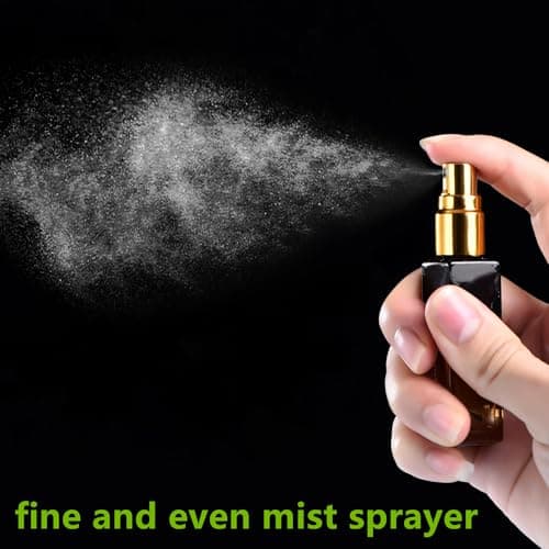 Yikimyfo Travel Perfume Atomizer Refillable, 3 Pcs 5ML/0.17oz Mini Spray Bottles Fine Mist Cologne Travel Bottle Glass Perfume Bottles Empty Travel Size Perfume Refill Bottle — view 5