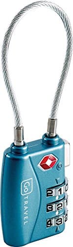 Go Travel TSA Combination Luggage Lock - Ultra Strong Cable - Twin Pack — view 3
