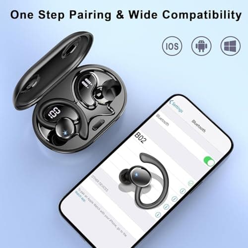 Wireless Earbuds Bluetooth 5.4 Sports Earphones with Earhooks for Running — view 4