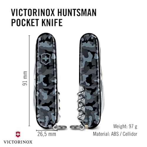 Victorinox Huntsman Swiss Army Knife - 15 Function Multitool, Navy Camo — view 3