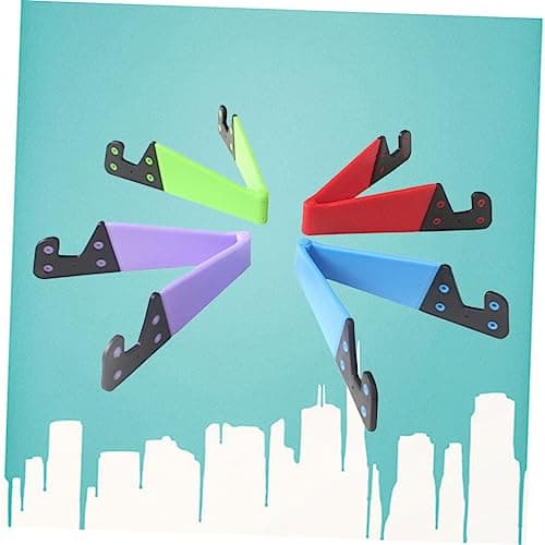 jojofuny V Shape Phone Tablet Stand Holder Foldable Tpr 5 Pack — view 2