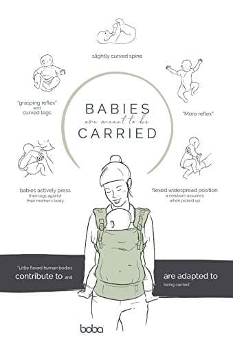 Boba X Ergonomic Baby Carrier Newborn to Toddler, Organic Atlantic — view 5