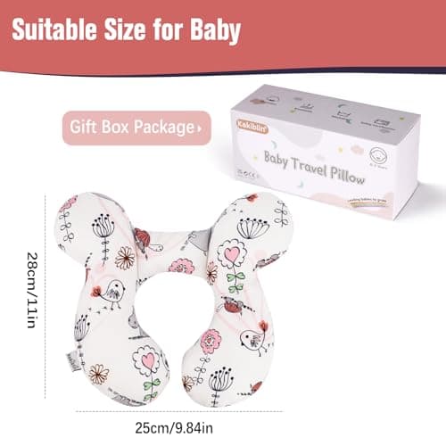 KAKIBLIN Baby Neck Pillow, Upgraded Baby Head Support Pillow for Car Seat — view 6