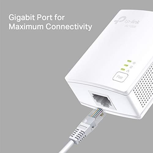 TP-Link TL-PA7017KIT 1-Port Gigabit Powerline Starter Kit, Powerline Network Adapters Data Transfer Speed up to 1000 Mbps, Ideal for HD/3D/4K Video Streaming & Online Gaming, No Configuration Required — view 4