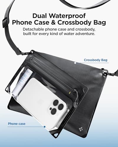 Spigen Modular Waterproof Crossbody Bag Dual Detachable Phone Case Pouch — view 3