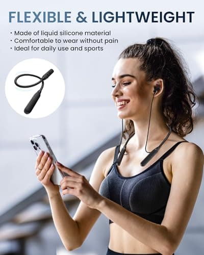 Nsyee V6.0 Bluetooth Neckband Earphones, 30H Playtime, Voice Assistant — view 5