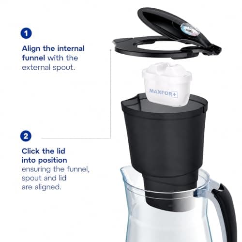 AQUAPHOR Water Filter Jug Onyx Black 4.2L with 3 x Maxfor+ Cartridges — view 5