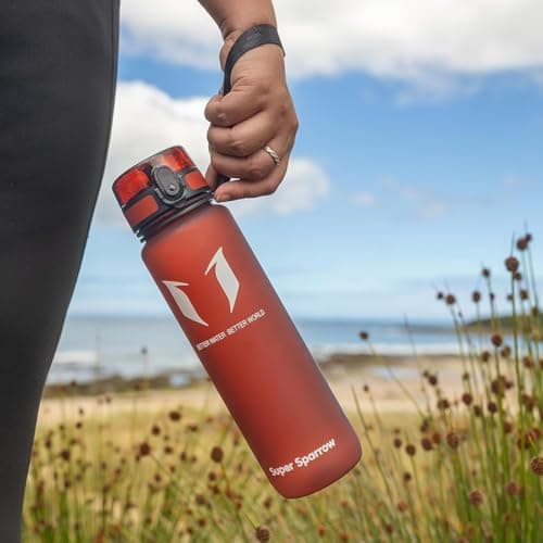 Super Sparrow Sports Water Bottle - 500ml - Non-Toxic BPA Free & Eco-Friendly Tritan Co-Polyester Plastic - For Running, Gym, Yoga, Outdoors and Camping — view 5