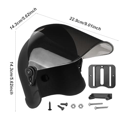 Yidueace Cell Phone Mount Sun Shade,Sun Hat for Motorcycle Phone Holder - Motorbike Small Rainproof Mobile Helmets, Portable Mini Parasol Shade for Bicycle — view 5