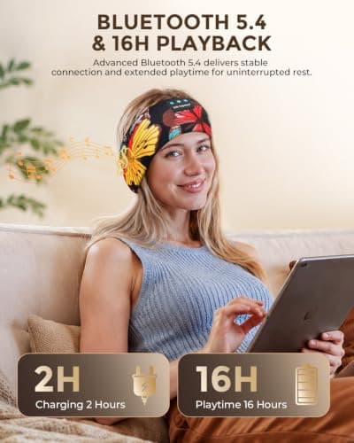 ink-topoint Sleep Headphones Bluetooth Headband for Side Sleepers — view 6