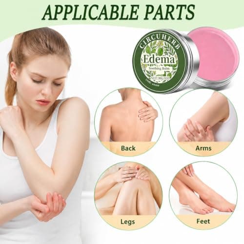 Miracle Balm, Soothing Balm for Legs, Var-icose V-eins Cream with Peppermint & Green Tea, Body Cream to Swelling in Feet and Legs, Natural Ingredients Vegan Skincare (1PCS) — view 3