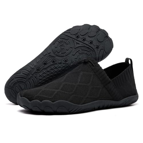 Steppli Water Shoes Barefoot Beach Aqua Quick-Dry Breathable Weitsuit Non Slip Lightweight Shoes for Men Women Black EU39=UK6.5 — view 2