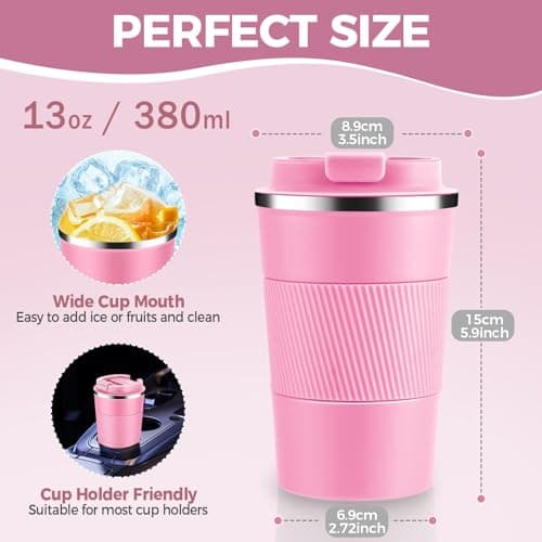 KANGSIT Travel Mug, Insulated Coffee Cup, 380ml — view 2