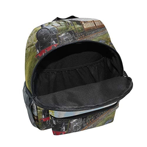 LIANCHENYI Special Steam Train and Railway Landscape Unisex Outdoor Daypacks Bags 2th 3th 4th Grade School Backpack for Kids Boys Girls — view 5