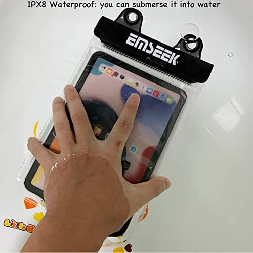 EMSEEK Waterproof Ebook Reader Case Dry Holder Pouch for 6-7" Kindle Nook — view 6