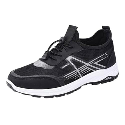 Campus Men's Sports Shoes, Jogging Shoes with Screw Lock Trainers, black, 9