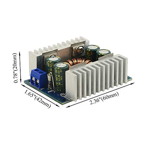 BGTXINGI 8A DC-DC High-Power Buck Boost Converter Module Adjustable Constant Voltage Constant Current Power Module Charging LED Drive with Short Circuit Protection — view 5