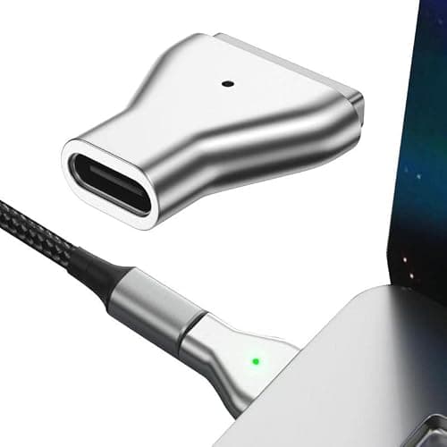BEYEE USB C to Magnetic Adapter, Type-C to Magnetic 2 T-Head PD 100W Power Fast Charging Converter Compatible with 2013-2015 MacBook Air Pro — view 4
