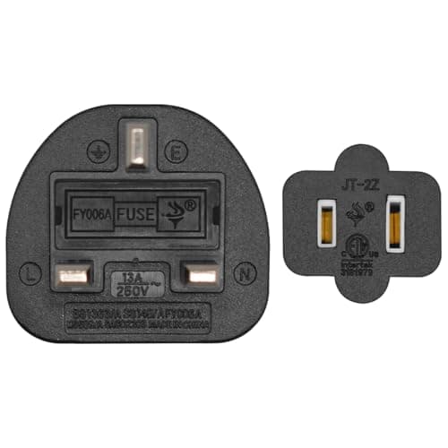 Strhowill 0.5M NEMA 1-15R to UK Plug Power Cord 125-250V/13A-15A for Laptop — view 5