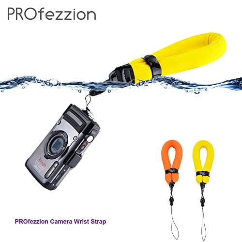 PROfezzion Floating Strap for Waterproof & Action Cameras (Orange & Yellow) — view 2