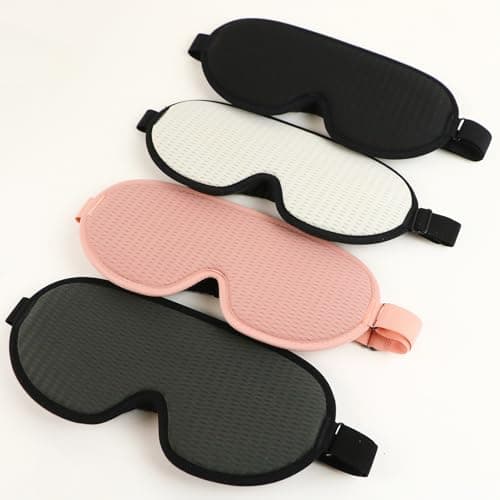 Sleep Mask Women Men 3D Contoured Eye Mask for Sleeping Mesh Fabric Side Sleeper Friendly Nap Rest Travel Essentials — view 4