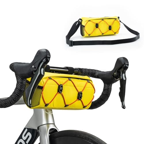 ROCKBROS Bike Handlebar Bag with Detachable Shoulder Strap, 2.2L