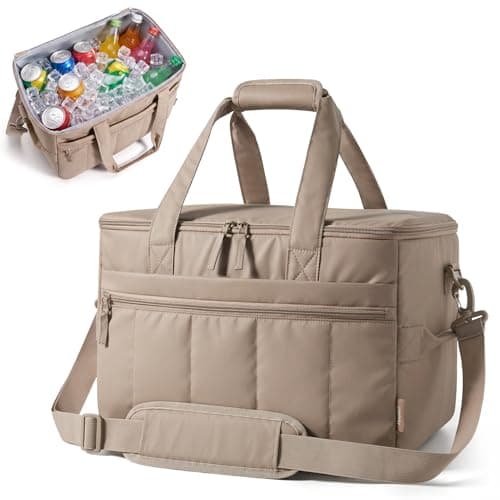 TOURIT Puffer Cooler Bag 48 Cans/32L 12h Insulated 100% Leakproof for Beach