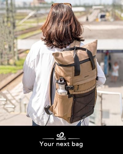 Waterfly Roll Top Backpack Rucksack: 16 Inch Laptop Compatible — view 2