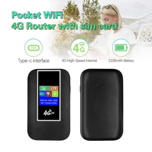 Xuzxinze Mobile WiFi Router Compact Pocket Design for Travel and Work Daily — view 2