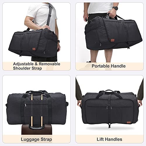 Urtala Travel Duffel Bag for Men & Women, with Shoe Compartment, 100L — view 4