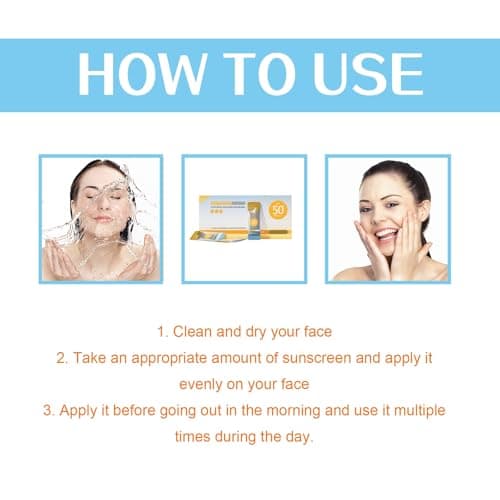 2*50Pcs Mini Sunscreen Travel Size Spf 50+,Mini Sun Cream for Face & Body,M/ini Sunscreen Travel Sun Cream,Waterproof Su/nscreen,Sun Protection in Tra/vel Size,Long Lasting Sun Protection,Non-Greasy — view 6