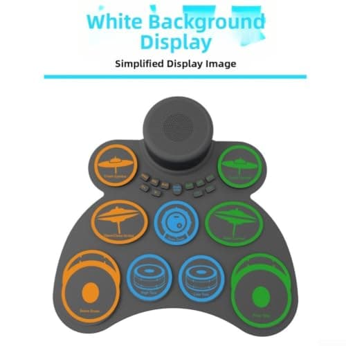 Portable E-Drum Kit 9-Pad with Built-in Speakers — view 3