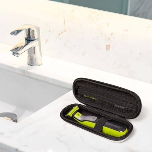 Nincha Travel Case Compatible with Philips Hybrid Electric Trimmer and Shaver, Face + Body Groomer QP2724/90, QP2834/70, QP1924/70, QP6531/70, QP4631/90, Hard Carrying Case, Portable Bag，White — view 6