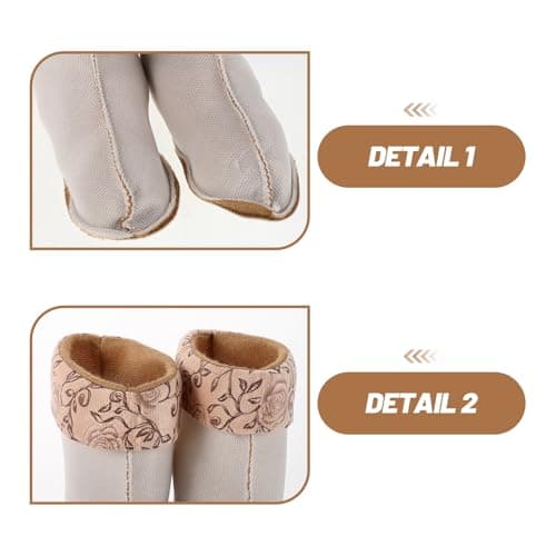 Healeved 2pcs Womens Thermal Fleece Boot Liners for Rain Boots, Thick Polyester Warm Socks with Snug Fit, Enhanced Outdoor Performance, for Travel and Hiking in Cold Weather — view 5