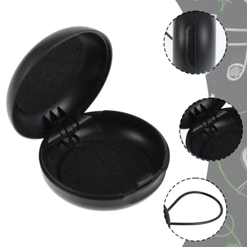 Bewudy 2pcs Ear Plug Carrying Cases, Earplug Cases, Portable Mini Storage Case, Earbud Plug Organizer Small Storage Case for Travel (Blue+ Black) — view 3