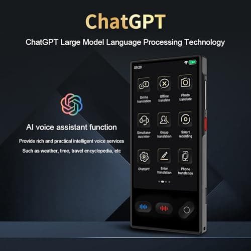 Plyisty AI Language Translator Device, 2026 Upgraded Voice Translator with 148 Languages, ChatGPT Function, 5M Camera for Photo Translation, for Business Travel and Learning (S35) — view 4