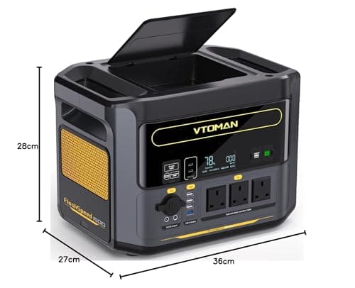VTOMAN FlashSpeed 1500 Power Station, 1548Wh LiFePO4, 1 Hr Fast Charge — view 2