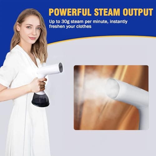 Rolipo Handheld Clothes Steamer, 1640W 30g/min Steam, 400ml Water Tank — view 4