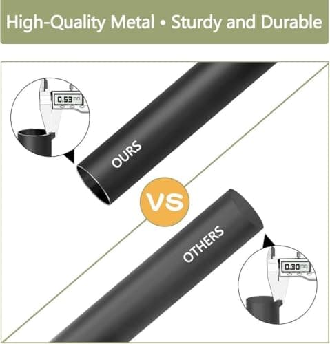 TUXCAXI Nordic Curtain Rod Set Single Double Pole,gold,其他 — view 3
