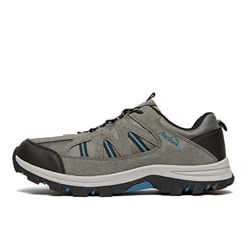 Peter Storm Men's Buxton Vent Walking Shoe with High Traction Rubber Sole & Speed Lacing, Lightweight, (Grey, UK Footwear Size System, Adult, Men, Numeric, Medium, 10)