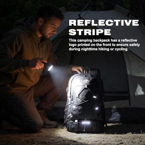 RAINSMORE Hiking Backpack 40L Foldable Lightweight — view 4