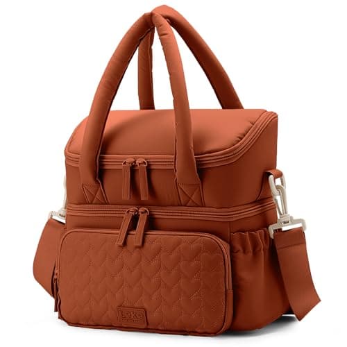 Lekespring 12L Insulated Lunch Bag & Cool Bag for Women, Double Layer