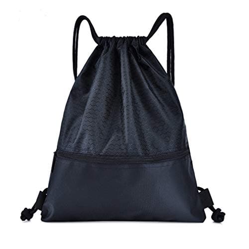 Fauhsto Drawstring Bag Backpack Gym Bags Bicycle Sports Bag Waterproof Lightweight Bag with Bundle Drawstring for Women Mens School Sackpack Backpack walking,Hiking Travel Swimming Fitness Bag