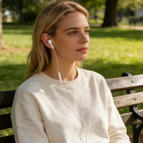 3.5 mm headphones In-Ear Earphones,Control Compatible with iPhone Samsung — view 6
