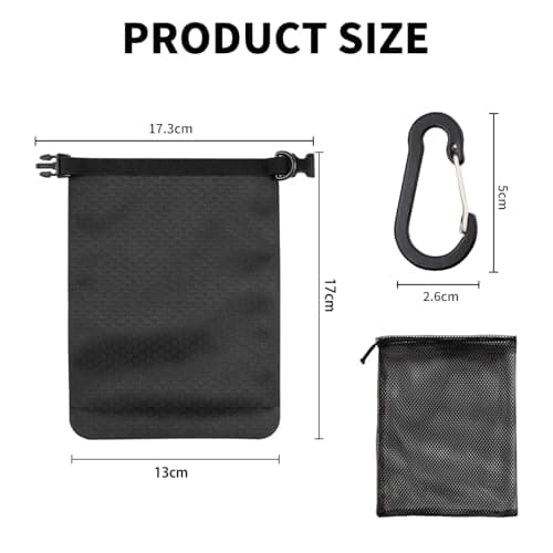 SHYSBV 2 Pack Travel Soap Bag Waterproof Leakproof, Black — view 2