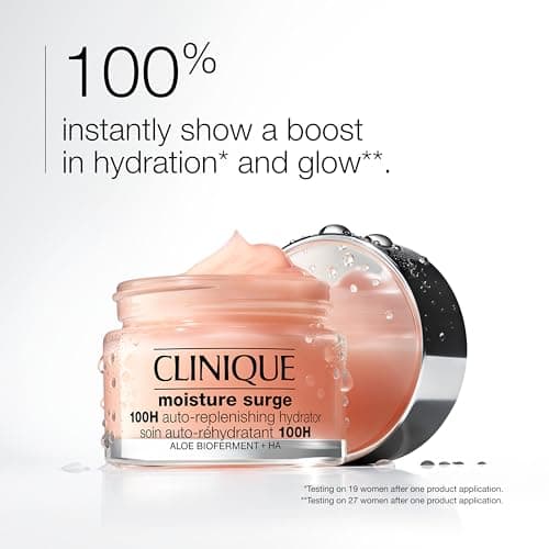 Clinique Moisture Surge 100H Auto-Replenishing Hydrator Oil Free Face Moisturiser With Hyaluronic Acid + Aloe Vera Bioferment for All Skin Types | Hydrating + Moisturising, 15ml — view 2
