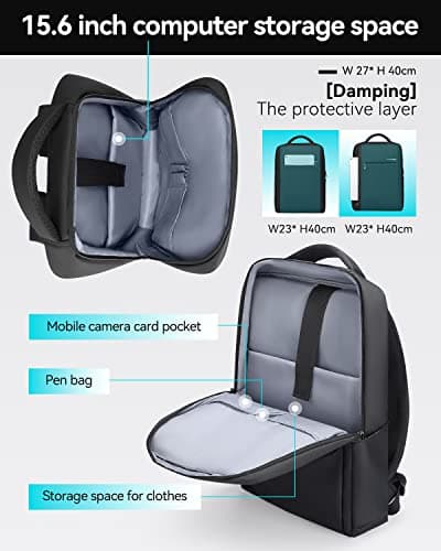 MARK RYDEN Slim 15.6 inch Laptop Backpack For Men With Laptop Compartment — view 2
