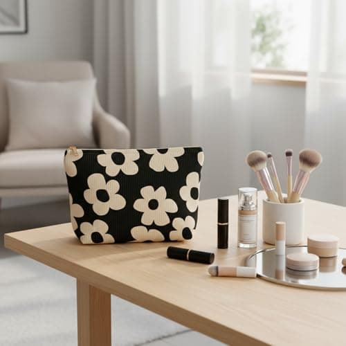 Gdrghe Cosmetic Bag Waterproof Zipper Makeup Bag Multifunctional Travel Toiletry Organizer for Women Girls — view 4