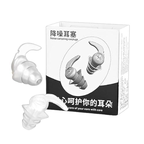 Noise Cancelling Ear Plugs Silicone Soundproof Reusable Earbuds