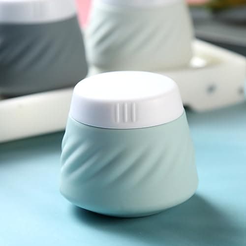 Gemice Silicone Cream Jars TSA Approved Travel Size Containers with Clear Bag, Leak-proof Travel Accessories with Lid for Cosmetic Face Body Hand Cream (4 Pack) — view 5